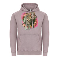 Vintage Zinc leopard baby hippo Vintage Hoodie - LillyAllenDesigns