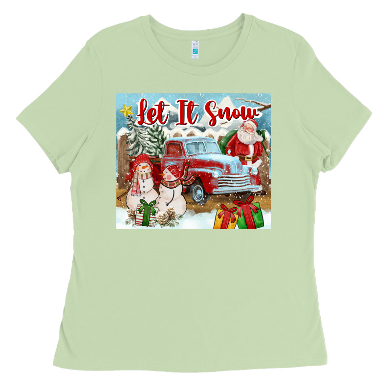 Let It Snow Tumbler Ladies Tee by FaDigitalArtStudio | Teevron