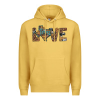 Antique Gold love texas map sunflower leopard cowhide Premium Hoodie - Artiststas