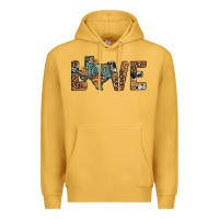 Mustard love texas map sunflower leopard cowhide Premium Hoodie - Artiststas