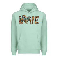 Seafoam love texas map sunflower leopard cowhide Premium Hoodie - Artiststas
