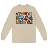 Mushroom merry christmas Long Sleeve Tee - CowhideDigitalArt