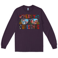 Plum merry christmas Long Sleeve Tee - CowhideDigitalArt
