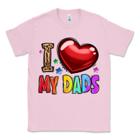 Bubblegum Pink i love my dads Classic Tee - OliviaCreatesArt