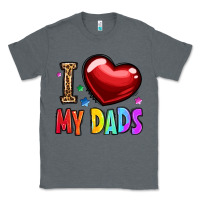 Charcoal Heather i love my dads Classic Tee - OliviaCreatesArt
