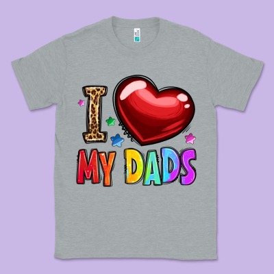 I Love My Dads Classic Tee Designed By Oliviacreatesart