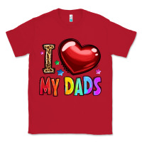 Red i love my dads Classic Tee - OliviaCreatesArt