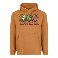 Meerkat Happy Easter With Western Eggs And Sunflowers Heavyweight Hoodie - RanaPortraitStore