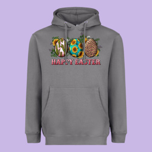 Happy Easter With Western Eggs And Sunflowers Heavyweight Hoodie Designed By Ranaportraitstore