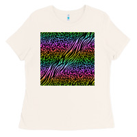 Bone neon glitter safari seamless pattern Ladies Tee - BundleAndBundleShop