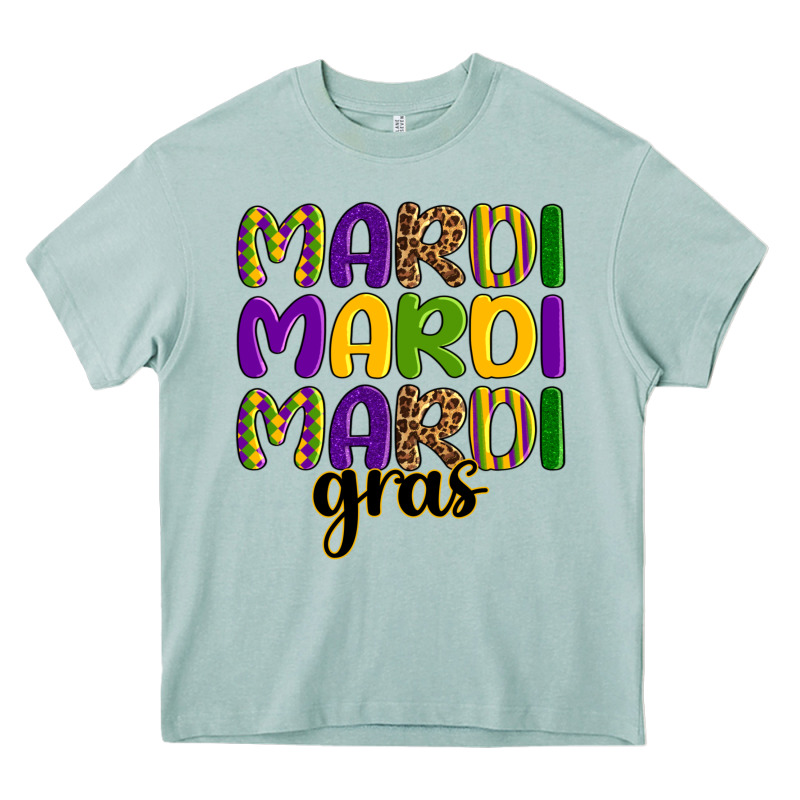 Mardi Mardi Mardi Gras Heavy Core Tee by OliviaCreatesArt | Teevron