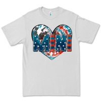 Dove Grey American mini heart 4th of july Premium Tee - FaDigitalArtStudio