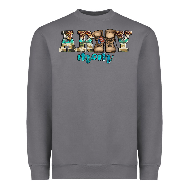 Western Camo Pattern Army Mom Heavyweight Sweatshirt by Jasminsmagicworld | Teevron