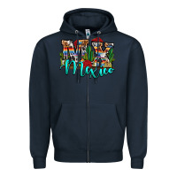 Navy MX Mexico Zipper Hoodie - RanaPortraitStore