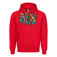 Red MX Mexico Zipper Hoodie - RanaPortraitStore