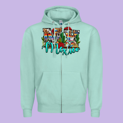 Mx Mexico Zipper Hoodie Designed By Ranaportraitstore