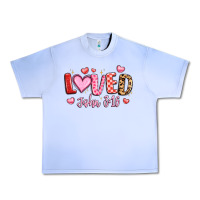Grape Ice loved john 3 16 Urban Heavy Tee - LillyAllenDesigns