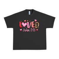 Pigment Black loved john 3 16 Urban Heavy Tee - LillyAllenDesigns