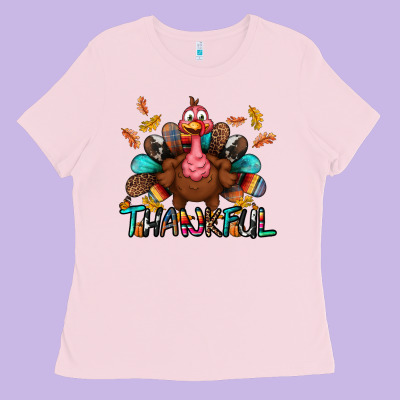 Thankful Ladies Tee Designed By Bundleandbundleshop