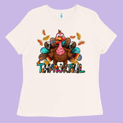 Thankful Ladies Tee Designed By Bundleandbundleshop