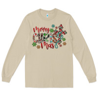 Mushroom Merry Christmas Long Sleeve Tee - CowhideDigitalArt