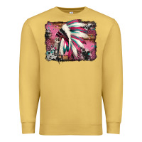 Antique Gold indian headdress valentine's day Premium Sweatshirt - Jasminsmagicworld