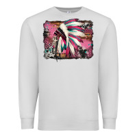 Dove Grey indian headdress valentine's day Premium Sweatshirt - Jasminsmagicworld