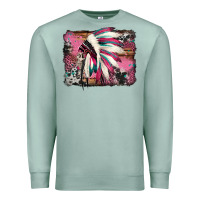 Seafoam indian headdress valentine's day Premium Sweatshirt - Jasminsmagicworld