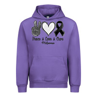 Tulip Peace Love Cure Melanoma Cancer Urban Hoodie - Jasminsmagicworld