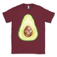 Burgundy half avocado fa element Classic Tee - FaDigitalArtStudio