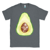 Charcoal Heather half avocado fa element Classic Tee - FaDigitalArtStudio