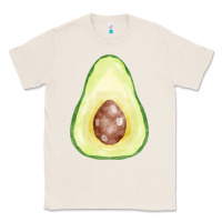 Natural half avocado fa element Classic Tee - FaDigitalArtStudio