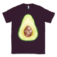 Plum half avocado fa element Classic Tee - FaDigitalArtStudio
