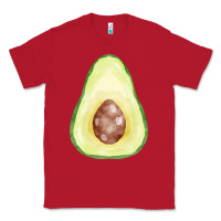 Red half avocado fa element Classic Tee - FaDigitalArtStudio