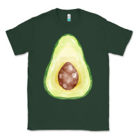 Sports Green half avocado fa element Classic Tee - FaDigitalArtStudio