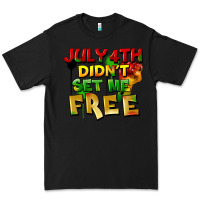 Black July 4th didn't set me free Premium Tee - FaDigitalArtStudio