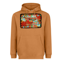 Meerkat christmas serape sunflower background Heavyweight Hoodie - Jasminsmagicworld