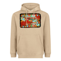 Mushroom christmas serape sunflower background Heavyweight Hoodie - Jasminsmagicworld