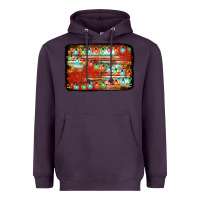 Plum christmas serape sunflower background Heavyweight Hoodie - Jasminsmagicworld