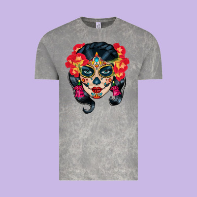Sugar Skull Vintage Tee Designed By Bundleandbundleshop