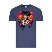 Vintage Denim sugar skull Vintage Tee - BundleAndBundleShop