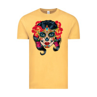Vintage Mustard sugar skull Vintage Tee - BundleAndBundleShop