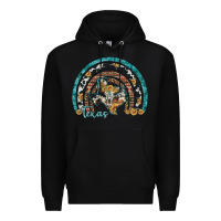 Black texas map sunflower leopard cowhide aztec turquoise gemstone rainbow Premium Hoodie - Artiststas