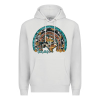 Dove Grey texas map sunflower leopard cowhide aztec turquoise gemstone rainbow Premium Hoodie - Artiststas