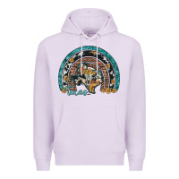 Lilac texas map sunflower leopard cowhide aztec turquoise gemstone rainbow Premium Hoodie - Artiststas