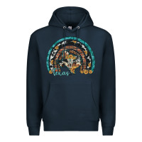 Navy texas map sunflower leopard cowhide aztec turquoise gemstone rainbow Premium Hoodie - Artiststas