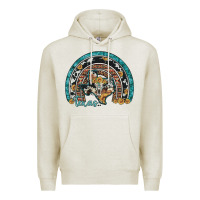 Oatmeal Heather texas map sunflower leopard cowhide aztec turquoise gemstone rainbow Premium Hoodie - Artiststas