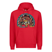Red texas map sunflower leopard cowhide aztec turquoise gemstone rainbow Premium Hoodie - Artiststas