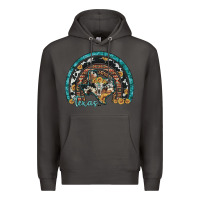 Smoke texas map sunflower leopard cowhide aztec turquoise gemstone rainbow Premium Hoodie - Artiststas