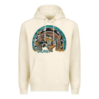 Tofu texas map sunflower leopard cowhide aztec turquoise gemstone rainbow Premium Hoodie - Artiststas